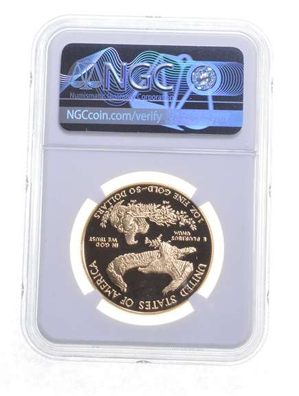 PF70 UCAM 1988-W $50 American Gold Eagle - Graded NGC