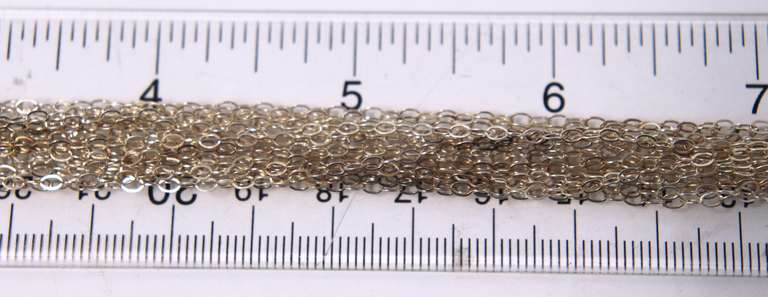 Multi Strand Sterling Silver Necklace