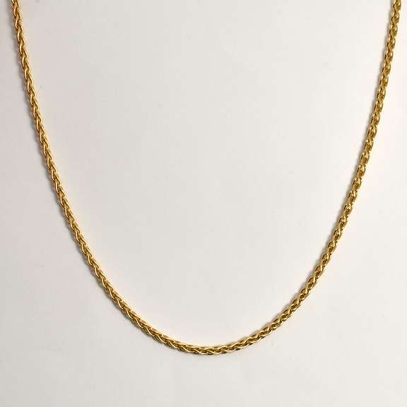 14k Yellow Gold Wheat Necklace