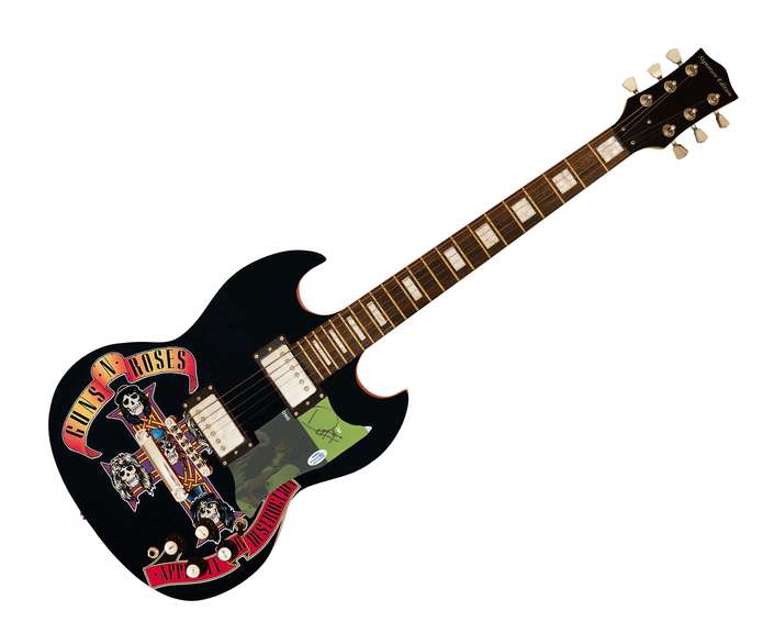Guns N Roses Duff Mckagan Autographed Signed Custom Photo Graphics Guitar ACOA
