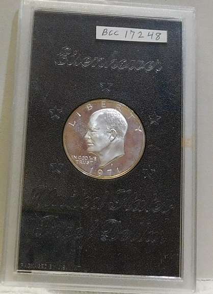 1971 PROOF Sil Ike Dol, no box