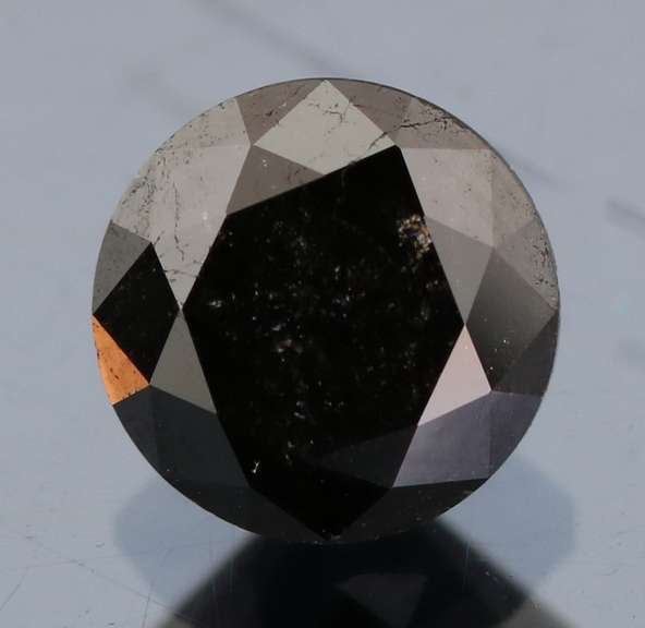 Beautiful 1.4ct smooth cut Black Diamond solitaire