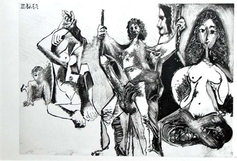 Pablo Picasso, Plate 201 from '347' series