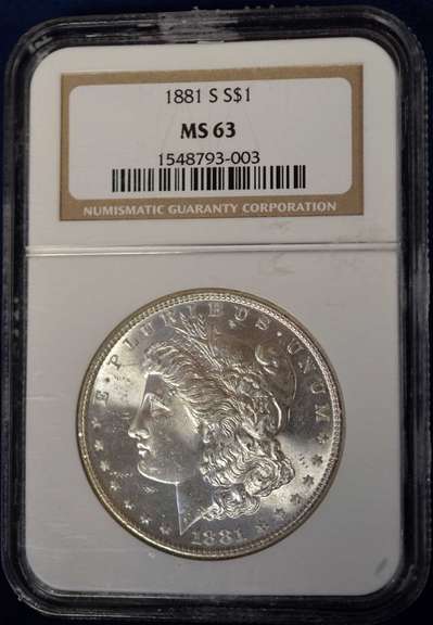 1881-S MS63 Morgan $