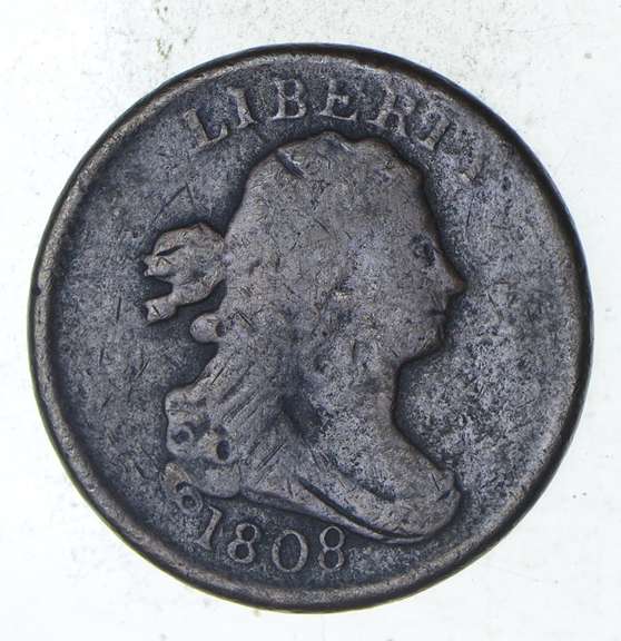 1808 Draped Bust Half Cent - Circulated