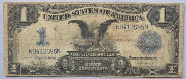 1899 Series $ 1 Black Eagle Silver Certificate