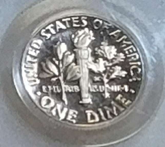 1974-S PRF Roos Dime PCGS PR-69-DCam