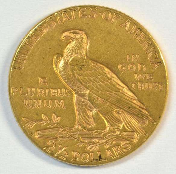 BU 1925-D US $2.50 Indian Gold Piece. Nice