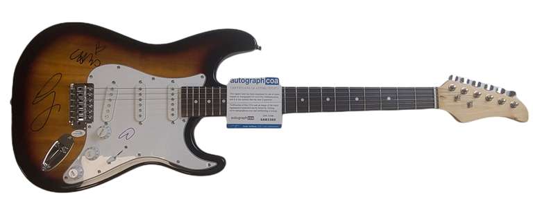 Coldplay Autographed Signed Stratocaster Guitar ACOA