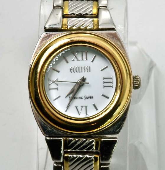 Ecclissi Sterling Silver Ladies Watch. Pre-Owned.