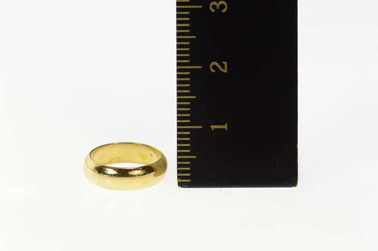 18K Yellow Gold 4.0mm Classic Rounded Child's Band Baby Ring