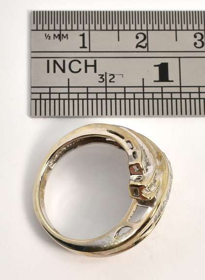 Glittering White Gold Diamond Cluster