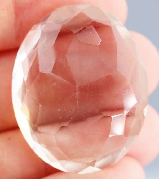 Massive! 78.36ct oval cut ice white Quartz