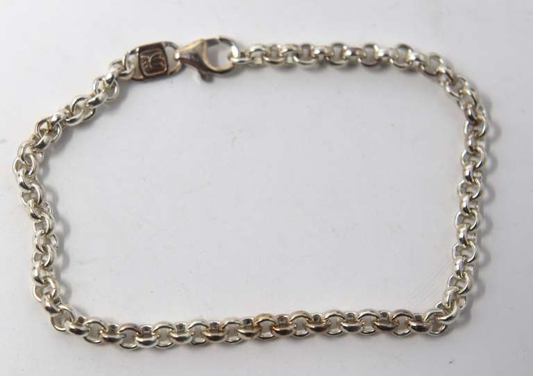 Sterling Silver Rolo Bracelet