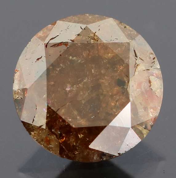 Eye catching 1.27ct smooth cut Chocolate Diamond solitaire