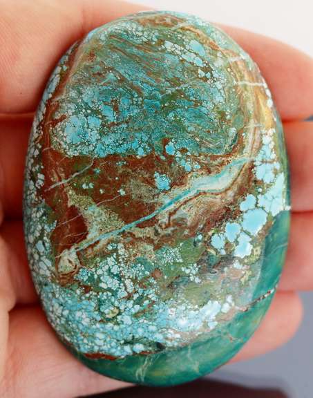 Massive 247ct Turquoise cabochon