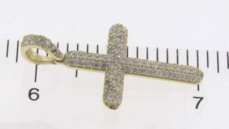 Stunning 10kt Diamond Cross Pendant