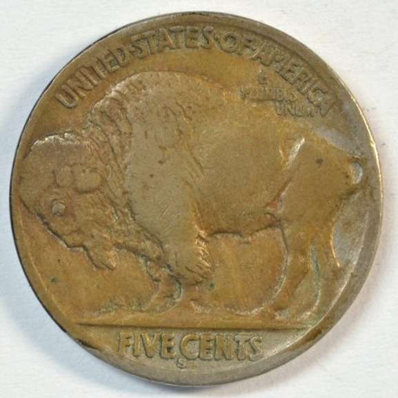 Key date 1915-S Buffalo Nickel in VF