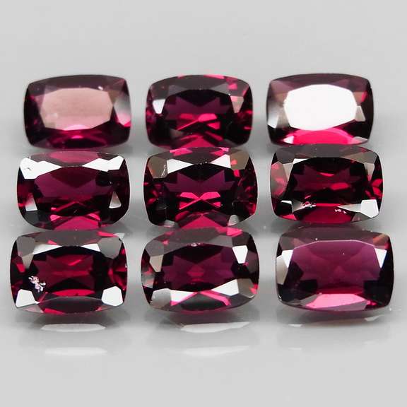 Natural 10.03ct violet red Rhodolite Garnet set