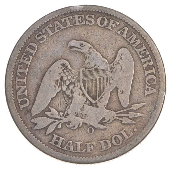1861-O Seated Liberty Half Dollar - FED ISSUE R-6