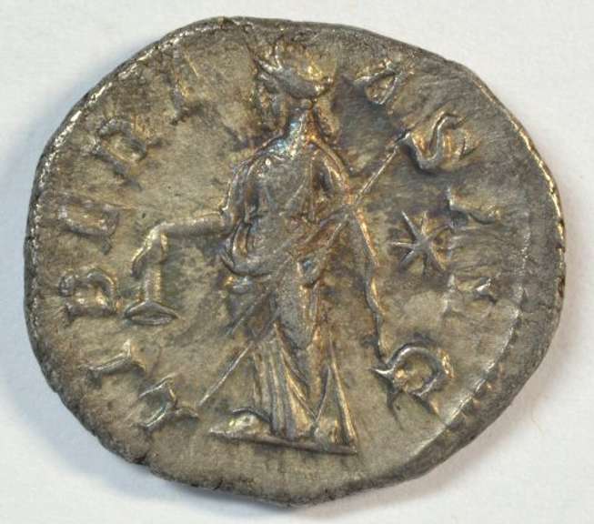 Near Mint Elagabalus Roman Silver Denarius, 218-222 AD