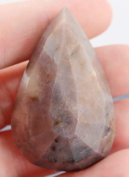 Awesome 199.5ct pear cut violet gray Ruby