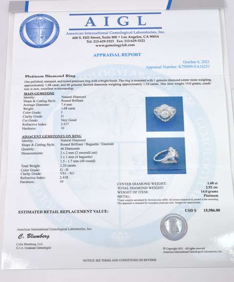 Lush Platinum Diamond Ring