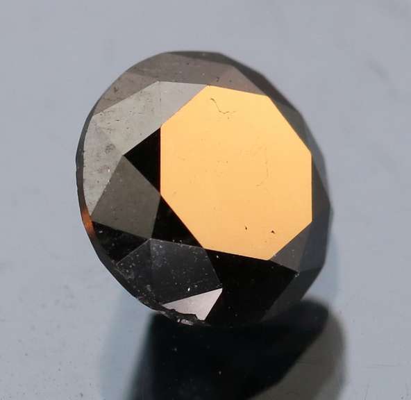 Beautiful 1.09ct smooth cut Black Diamond solitaire