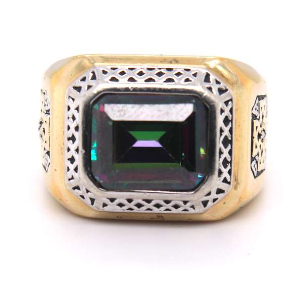 Sterling Silver Gamestone Ring
