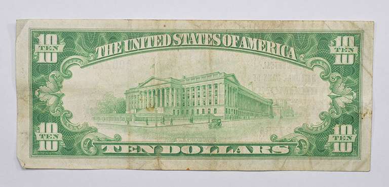 Series 1929 $10.00 Richmond, VA Charter No. 10080 National Bank Note