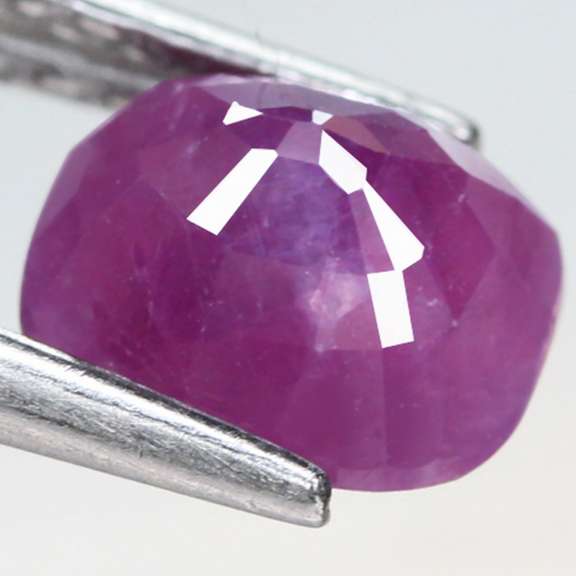 Glistening violet red 2.26ct UNHEATED Ruby