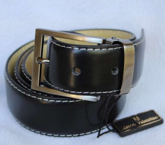 Classy Full Grain Leather Belt, Made In Italy