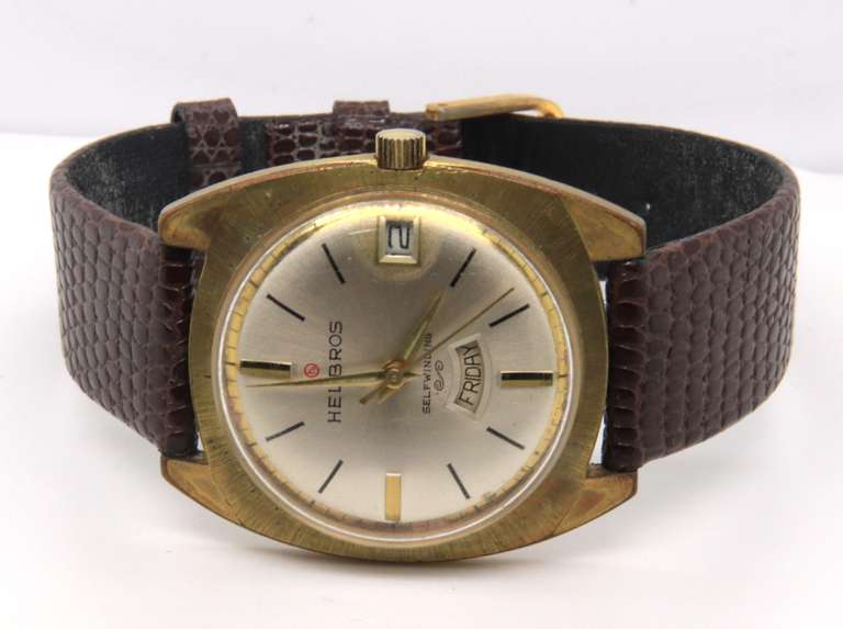 Helbros Self Winding Day Date Watch