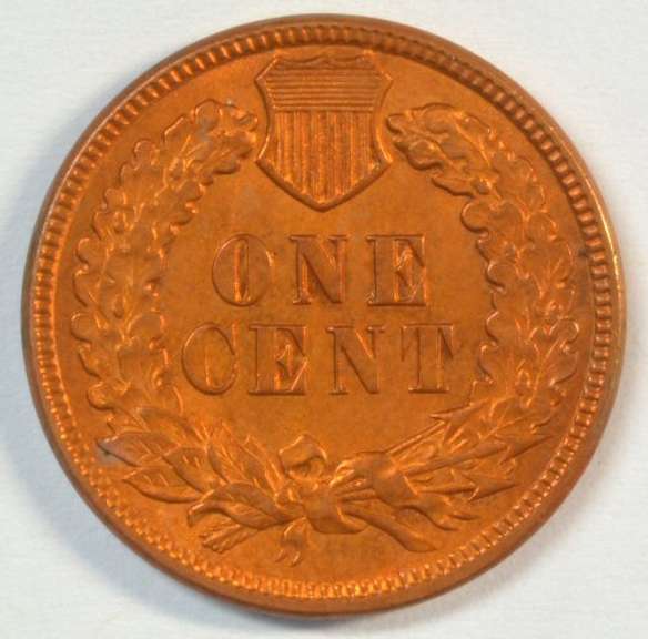 Full Red Choice BU 1893 Indian Head Cent. Full strike