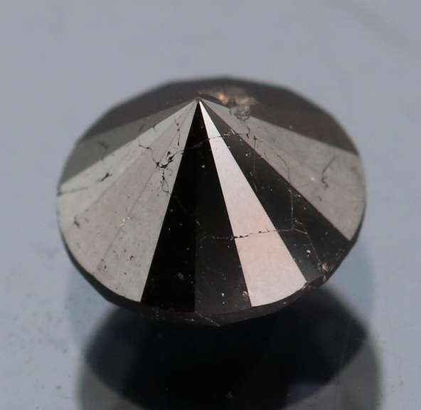 Gorgeous 1.46ct smooth cut Black Diamond solitaire