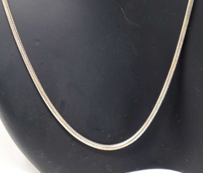 Vintage Sterling Silver Chain Necklace