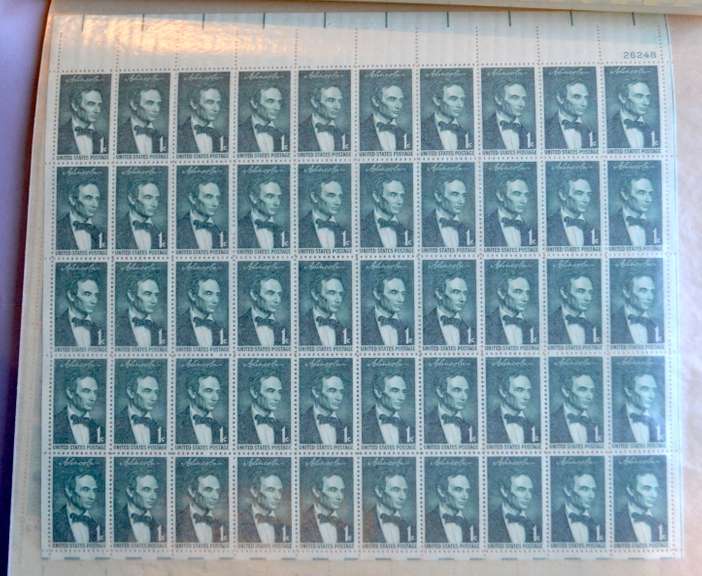 1 to 8 Cent Mint US Sheets Probably 1950 s Era $41.20 Face