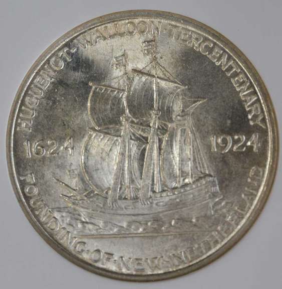 1924 Huguenot Half Dollar NGC MS65.