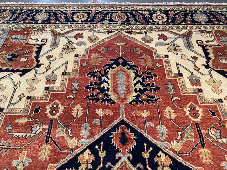MAGNIFICENT SERAPI DESIGN RUG 9x12