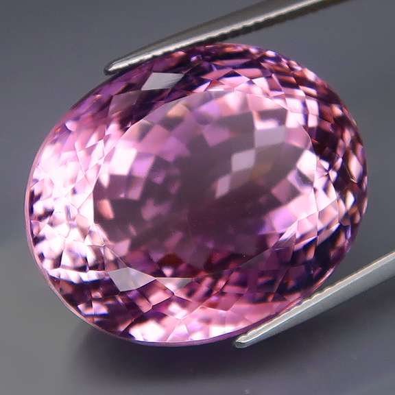 Halo flashing 42.39ct real unheated Bolivian Amethyst