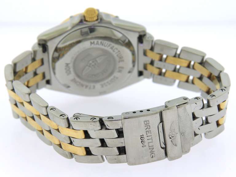 Breitling Wings Lady Cocktail Stahl Gold accent Watch