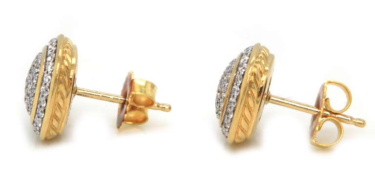 Majestic Davi Yurman Albion Pave Diamond Earrings