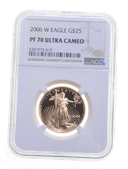 PF70 UCAM 2006-W $25 American Gold Eagle - Graded NGC