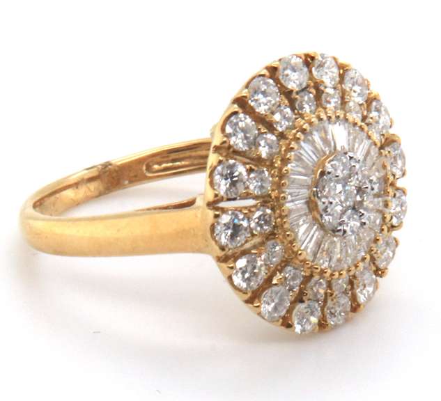 Perfect High Quality 18k Stamped Yellow Gold Diamond Ring