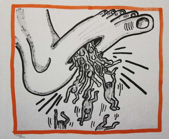 KEITH HARING UNTITLED 1989