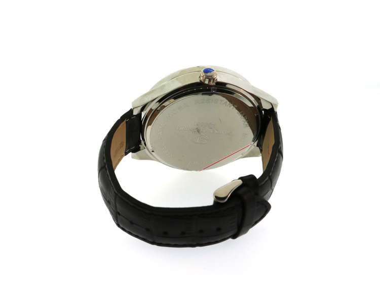 Super Techno Watch with Diamonds & Leather Band