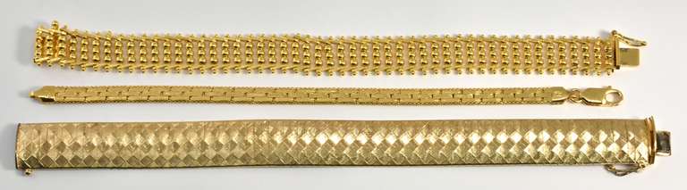 Lovely Group of 3 Vermeil Bracelets