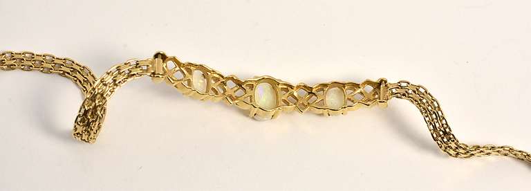 Pretty Three Opal Bracelet