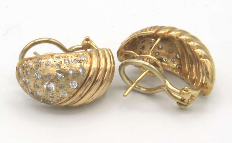 14K Ladies Diamond Earrings