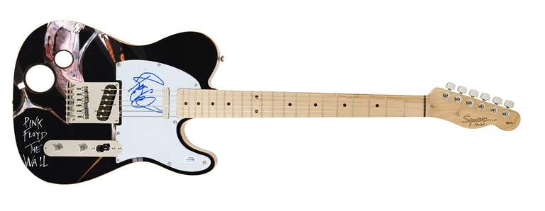 Pink Floyd Roger Waters Autographed Signed Fender Telecaster Photo Graphics Guitar ACOA